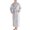 Grey, variant on SWSMCLT Men's Ankle Fleece Bathrobe Chic Chunky Belt Home Comfy Medium Hot Tub Bath Robe Plush Bathrobes Billowy Grey Medium-Large