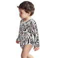 thumbnail image 3 of Xecao Leopard And Zebra Print Baby unisex-baby Cotton Long-sleeve Bodysuits-3 Months, 3 of 6