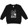thumbnail image 2 of Inktastic Girls Gotta Have Goals Soccer Toddler Sweatshirt, 2 of 4