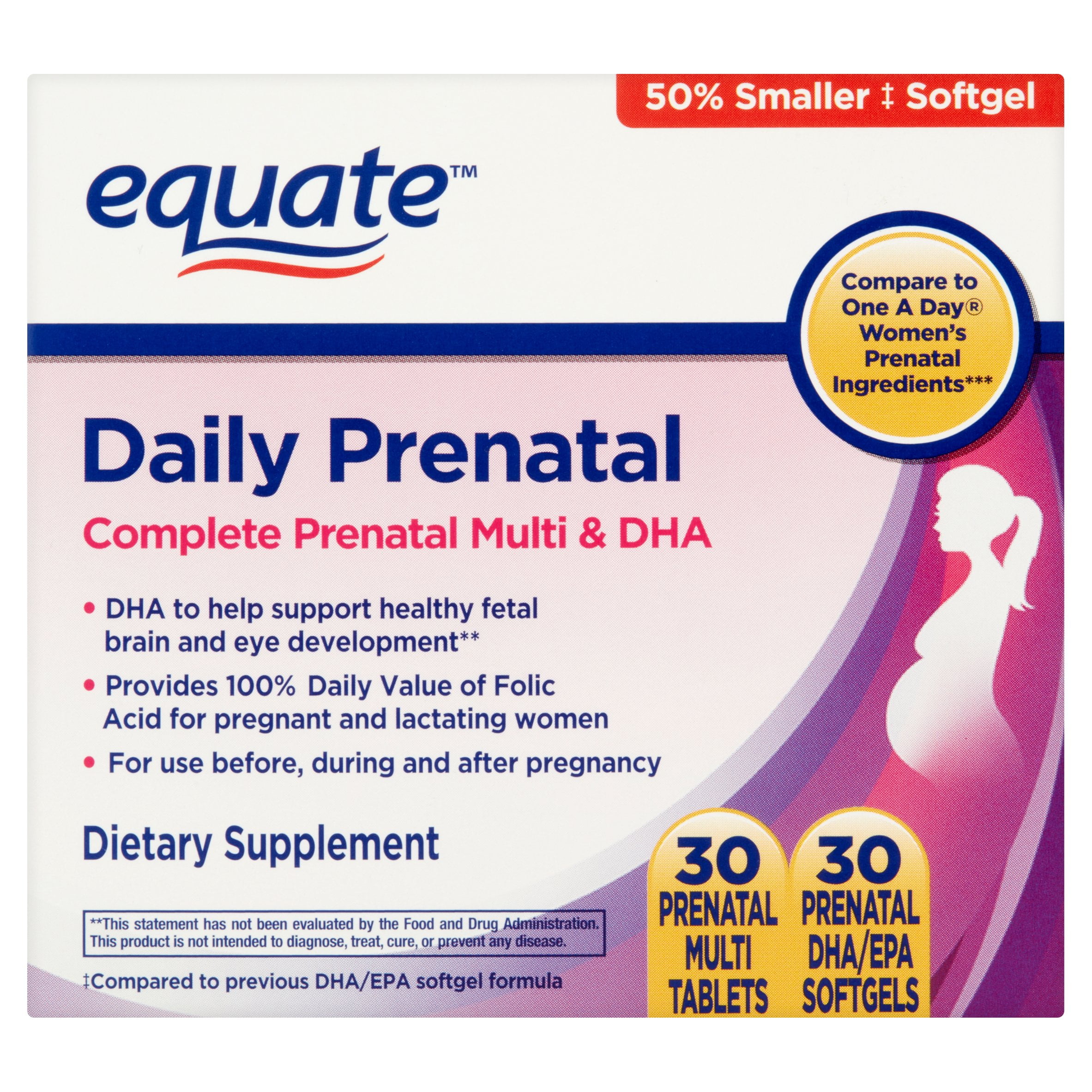 Equate Prenatal Multivitamins, 60 Ct - Walmart.com Equate Prenatal Multivitamins, 60 Ct - Walmart.com