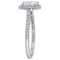 thumbnail image 6 of Everly Women's Created Moissanite and Diamond 14K White Gold Engagement Ring, 6 of 8