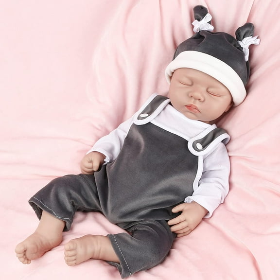 Muñeca Reborn IVITA de cuerpo completo de silicona, 43 cm, para niño con ropa