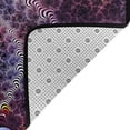 thumbnail image 2 of DouZhe Psychedelic Creative Fractal Pattern Area Rugs Non-Slip Machine Washable Floor Mat, Style Carpet Doormat, 63x48 inches, 2 of 6