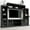 3:Black, variant on Harper & Bright Designs Entertainment Wall Unit with Bridge, Modern TV Console Table for 70'' TV with Cabinets and Open Shelves, Tempered Glass Door, White