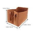 thumbnail image 2 of unbranded 1Ud Decorativo De Fieltro Marrón Para Almacenamiento Y Organización, 2 of 7