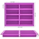 thumbnail image 2 of Moldes para barras de granola Zezzxu, silicona, 8 cavidades, paquete de 2, color morado, 2 of 7