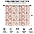thumbnail image 2 of Blackout Kids Curtains,Pink Highland Cow Flower Pattern Childrens Insulated Curtains Set Of 2,Bedroom Essentials,Toddler Room Decor 52"x84", 2 of 5