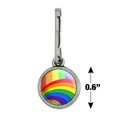 thumbnail image 4 of Double Rainbow Pride Arc Antiqued Charm Clothes Purse Suitcase Backpack Zipper Pull Aid, 4 of 4