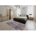thumbnail image 5 of Ahgly Company Machine Washable Indoor Rectangle Industrial Modern Viola Purple Area Rugs, 2' x 5', 5 of 7