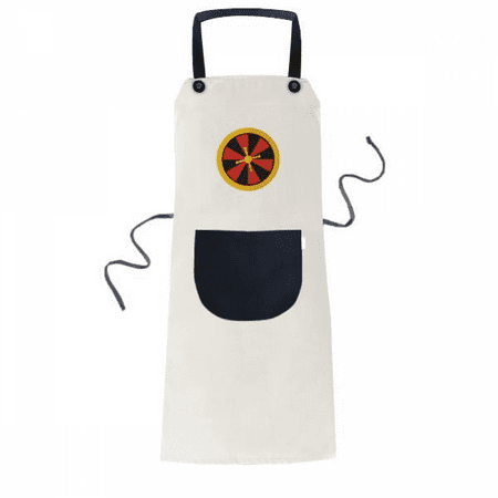 

Casino Turntable Element Illustration Apron Adjustable Bib Cotton Linen BBQ Kitchen Pocket Pinafore