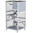 thumbnail image 1 of CoSoTower Enclos Extérieur pour Chat de 34 Pouces L Catio sur Roues avec Hamac, Multiples Plateformes, Rampes de Repos Type Condo pour 1 à 3 Chats, Gris, 1 of 7