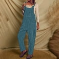 thumbnail image 3 of REALiKUN Overalls for Women Adjustable Straight Leg Long Pants Bib Overalls Comfy Sleeveless Baggy Jumpsuit Pockets, 3 of 3