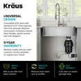 KRAUS Bellucci Workstation 32 in. Undermount Granite Composite Single Bowl Kitchen Sink in White