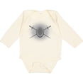 thumbnail image 3 of Inktastic Fencing Mask Foils Halftone Boys or Girls Long Sleeve Baby Bodysuit, 3 of 5