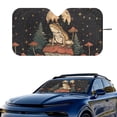 thumbnail image 2 of Xixirimido Windshield Sun Shade for Car SUV Truck Foldable Sunshade for Car Windshield Block UV Rays Keep Your Vehicle Cool Car Interior Accessories, Frog Mushroom Starry Night, 2 of 8