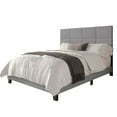 thumbnail image 4 of Home Design Lufkin Twin Upholstered Panel Bed Frame with Checkered Tufted Headboard & Foam-Filled Comfort, Gray, Easy Assembly, 4 of 10