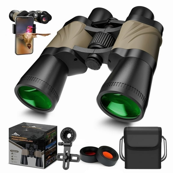 LAKWAR Binoculars for Adults ,12x50mm Hunting Binoculars BAK4 Prism Lens HD Binoculars with Low Light Vision for Birds Watching Traveling