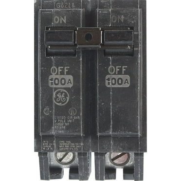 GE THQL21100 Double Pole Circuit Breaker, 100 Amp, 2"