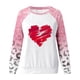thumbnail image 2 of Gibobby Tops Mujeres Casual Sudadera casual de manga larga con cuello redondo y estampado de amor del día de San Valentín para mujer (Estilo 1)(Vino, S), 2 of 4