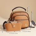 thumbnail image 3 of HGIEYS Vintage Leather Saddle Bag Purse for Women Small Tote Bag with Compartments Trendy Crossbody Purses for Women, 3 of 9