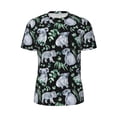 thumbnail image 5 of Wukai Cartoon Koala Bear Print Men's Short-Sleeved Mesh T-Shirt,Quick-Dry Short Sleeve Workout T-Shirt-5X-Large, 5 of 8