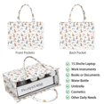 thumbnail image 2 of Large Capacity Tote Bag,White Princess Castle Pattern Handbag Fashion Luxury Tote Bag,15.7"x13"x 5.1" Inches,Laptop Compatible, 2 of 6