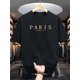 thumbnail image 2 of Men'S Casual Crew Neck T-Shirt with "Paris, Romantic City" Print, Slight Stretch, Regular Fit, Summer Short-Sleeve Tee, Fashionable & Versatile, 2 of 7