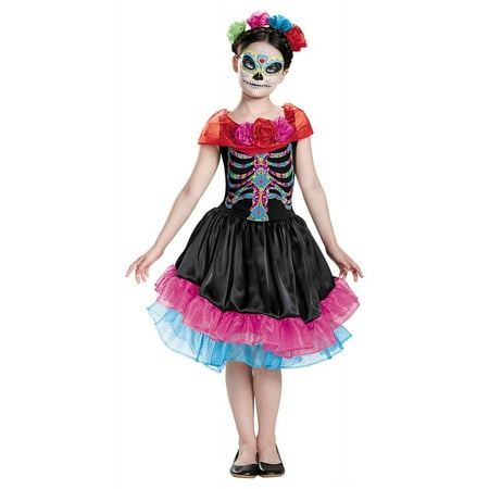 Day of the Dead Child Costume - Medium (Best Day Of The Dead Costumes)