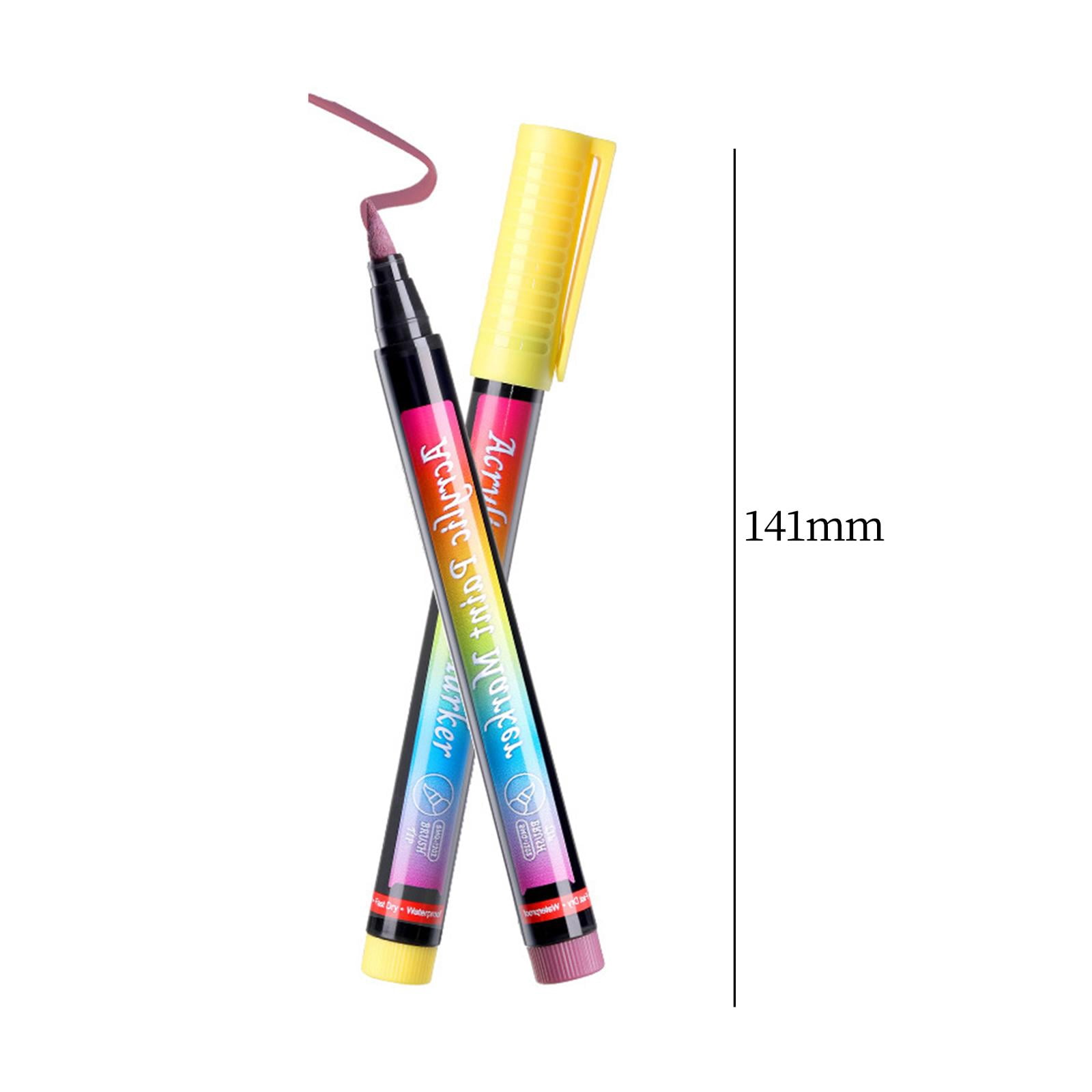 FVDPWYE Metallic Marker Pens Watercolor Pen Kit Painting Smooth for 12 Colors C 12 Colors