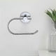 thumbnail image 5 of Chrome Bathroom Toilet Roll Holder Round. Wall Mounted Toilet Paper Holder Stainless Steel (Non Self Adhesive), 5 of 5