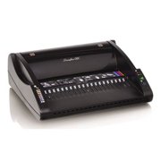 Angle View: Gbc C110E Electric Binding Machine, Binds 330, Punches 15, Black