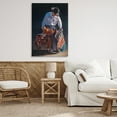 thumbnail image 3 of Stupell Industries Stoic Cowboy & Saddle Novelty Painting Gallery Wrapped Canvas Art Print Wall Art, 30 x 45, 3 of 8
