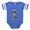 Royal Blue, variant on - Santa Boxer - Cute Infant Baby Football Bodysuit