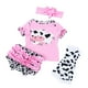 thumbnail image 1 of Lovely Cartoon Caw Printed Shirt Socks Underpants Headband Suit for 22-23inch Reborn Baby Newborn Girl Dolls Clothes, 1 of 7