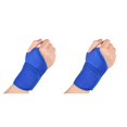 thumbnail image 2 of Soidarity Muñequera ajustable Gimnasio Mano Cordel Soporte Cinturón Férula Banda Deporte Esguince Compresión Autoadhesiva Brace Fitness Azul 2Conjunto, 2 of 5