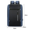 thumbnail image 2 of Mochilas para computadora portátil, mochila de viaje, mochila de mano, mochila informal con puerto de carga USB, azul, 2 of 7