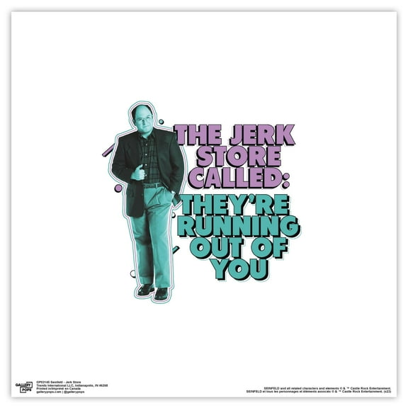 Gallery Pops Seinfeld - Jerk Store Wall Art, Unframed Version, 12" x 12"