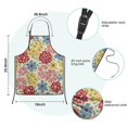 thumbnail image 7 of Pioneer Flower Floral Print Pattern Kids Aprons for Girls and Boys,Adjustable Neck Strap Toddler Aprons for Kids Cooking Baking, 7 of 7