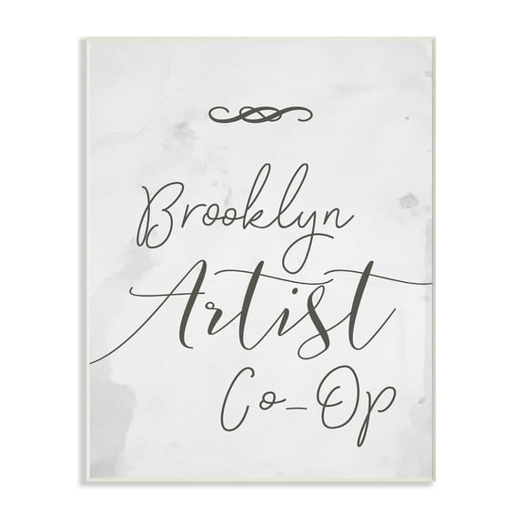 Stupell Brooklyn Artist Co-Op Typography Wall Plaque Art 10 x 15