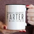 thumbnail image 5 of World’s Greatest Farter I Mean Father Mug – Funny Dad Coffee Cup Gift for Father’s Day, Birthday, Christmas, Joke Present from Son, Daughter, or Wife (Mug 007), 5 of 6