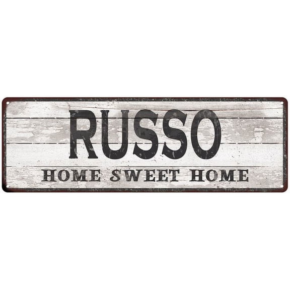 RUSSO Home Sweet Home Country Look 6x18 Metal Sign 106180045287