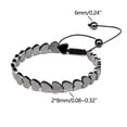 thumbnail image 3 of Xihbxyly Liquidación de verano Pulsera magnética de cálculos biliares negros Pulsera tejida retro con forma de piedra energética para la salud, 3 of 4
