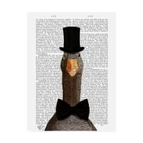 Trademark Fine Art 'Distinguished Goose' Canvas Art by Fab Funky