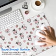 thumbnail image 4 of Long Mouse Pads for Desk,White Cow Strawberry Heart Pattern Desk Mats on Top Of Desks, Desk Mouse Pad Extra Large with 3mm Non-Slip Base and Stitched Edge for Gaming,Office,Work,Home 31.5"x15.7", 4 of 6