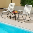 thumbnail image 4 of Costway Chaise Pliante de Patio PP Réglable Inclinable 7 Niveaux Tout Temps Portable Extérieur, 4 of 9