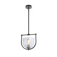 thumbnail image 1 of Suspension 1 Lumière de la Collection Cheshire, Noir et Nickel, 1 of 1