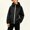 A-Black, variant on Boys Jacket with Hood Long Sleeve Zip up Solid Color Windbreaker Lightweight Girls' Outerwear Jackets with Pockets (Navy ,1-2Years)
