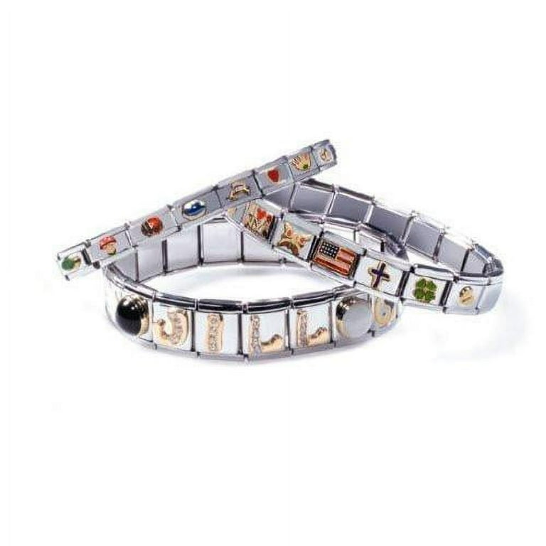 Hugs and Kisses Italian Link Bracelet Charm