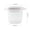 White, variant on Rice Cooker Container Microwave Rice Cooker Container Steamer Strainer Lunch Box Bpa-Free Plastic Collapsible Handle Meal Prep Bowl with Drain Lid Microwave Lunch Box