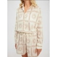 thumbnail image 6 of 2 Pieces: Printed Shirt & High Waist Drawstring Shorts, 6 of 6